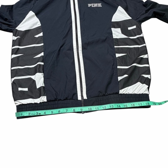 VS PINK Navy Blue, Black & White Anorak Windbreaker - Size XS - Picture 13 of 15